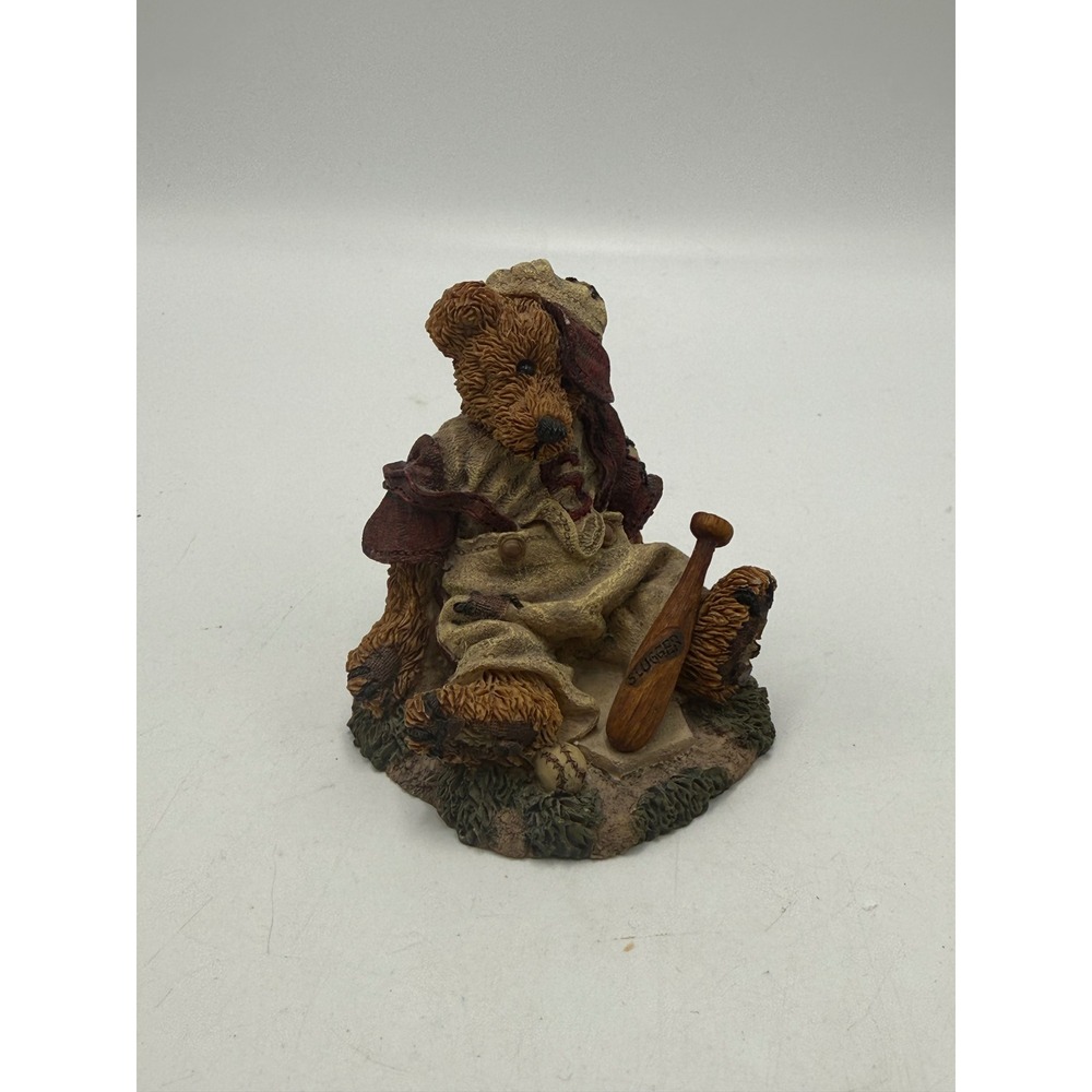 Boyds Bears & Friends Homer on the Plate Figurine 2225 Vtg Baseball Bear 1993